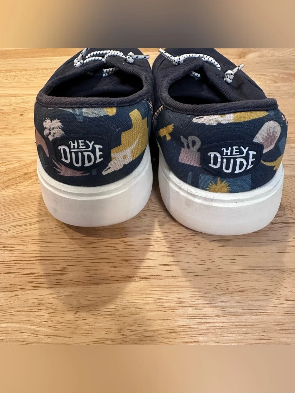 Hey Dude Conway Desert Youth Navy Canvas Slip-Ons 3